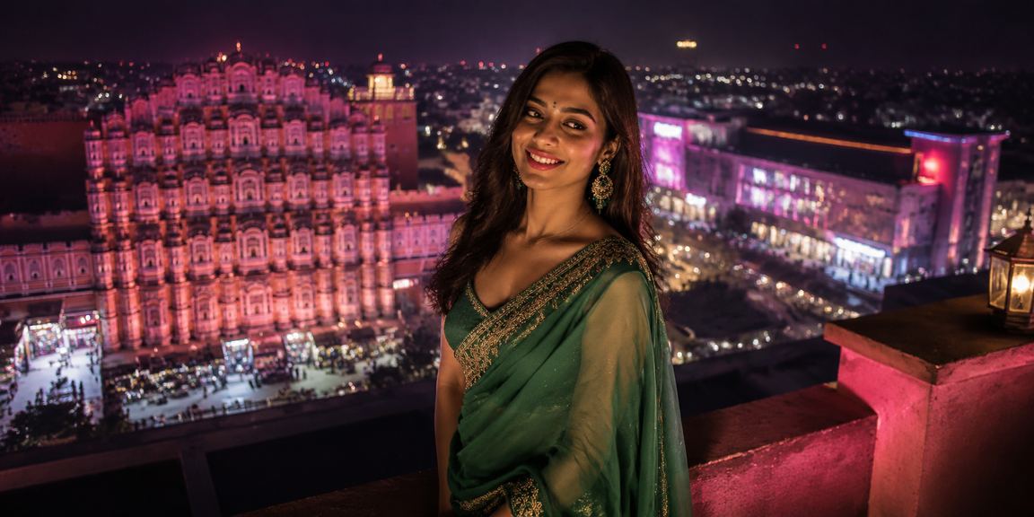 Jaipur woman enjoying live casino gaming online