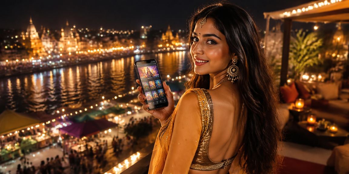 Night market vibes with casino app in Varanasi